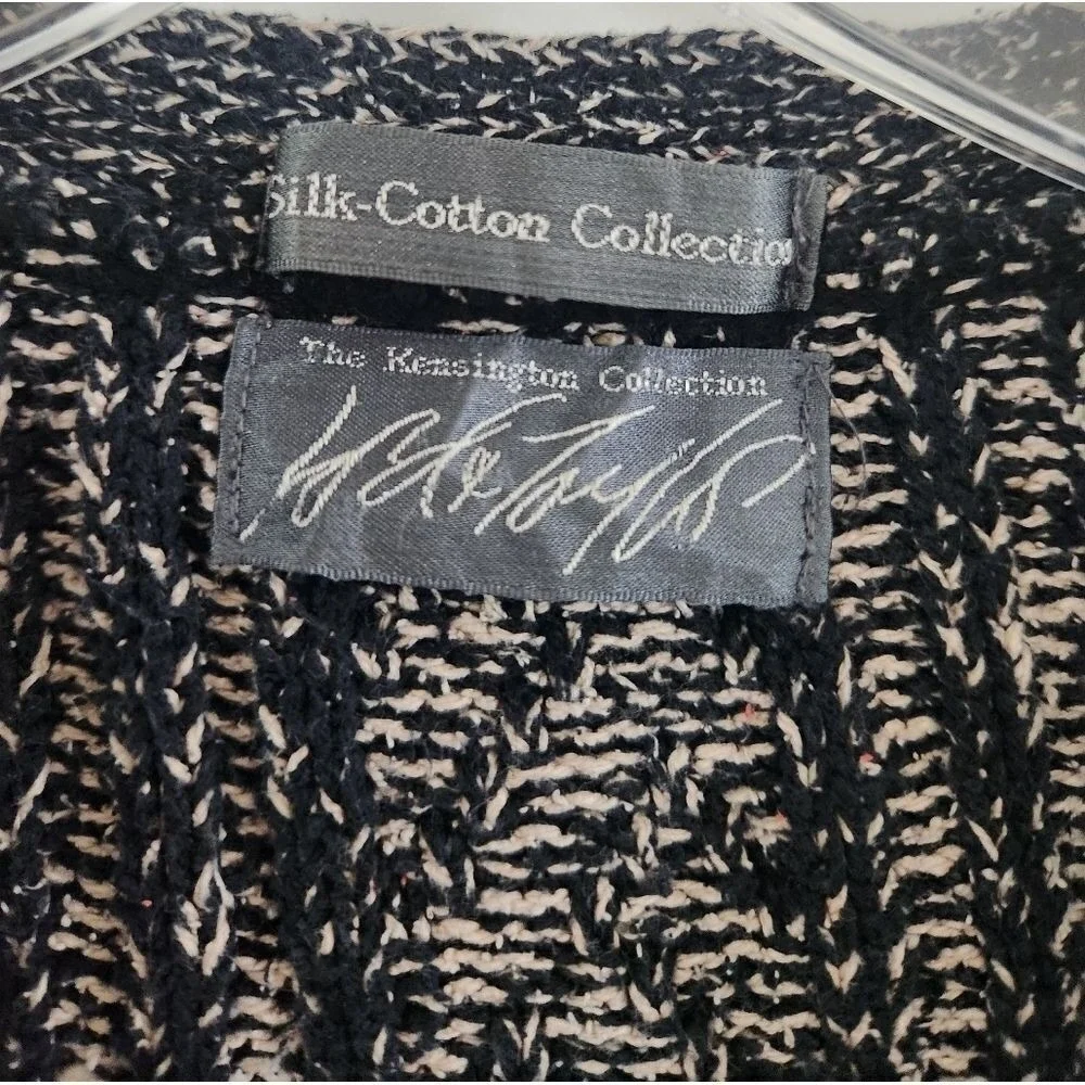 VTG Lord & Taylor Kensington Silk Cotton VNeck Cardigan Mr. Rogers L Grandpa Dad